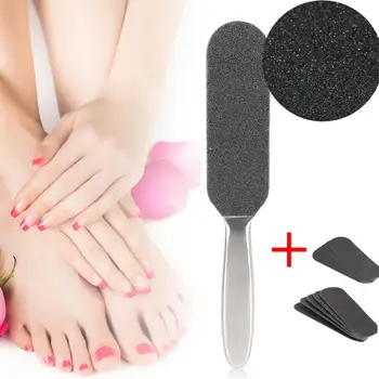 

Heel File 1PC Double Side Foot File Dead Skin Callus Remover Pedicure Tool With 10PCS Sand Paper Callus Remover