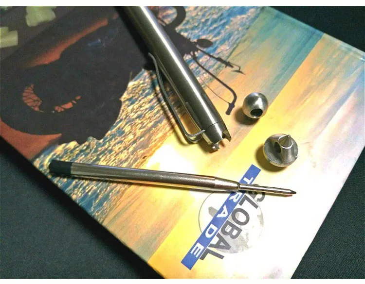 Tactical Pen Self-defense Pen Stainless Steel Defense Supplies Outdoor Emergency Glass Breaker Tool 3 Replaceable Attack Head (8)