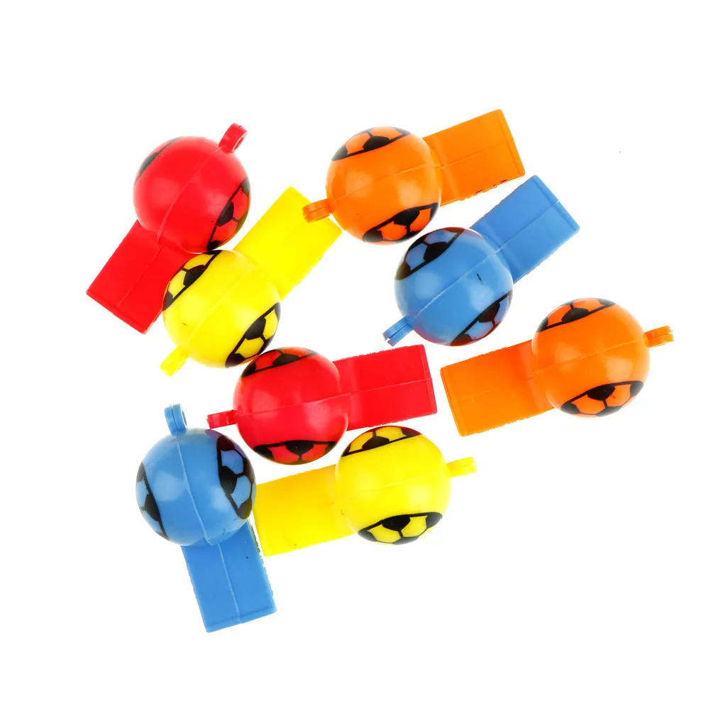 8Pcs/lot kids Whistle children plastic whistles toys Training Football