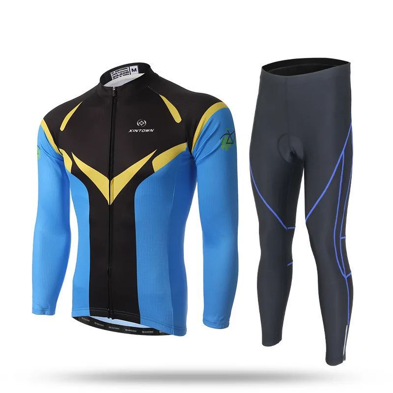

XINTOWN Cycling Set Spring Autumn Sets Long Sleeves Cycling Jerseys Ropa Maillot Ciclismo Bicycle MTB Bike Cycling Clothing