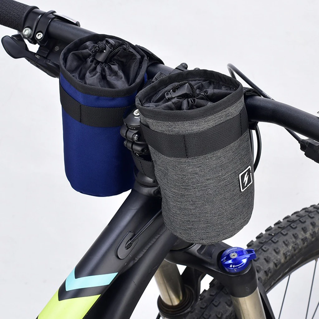 Portable Bike Kettle Holder Bag Bicycle Front Handlebar Hanging Water Bottle Bag