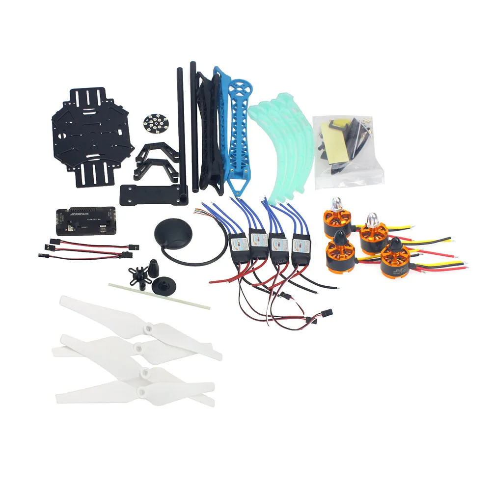 

Drone Quadrocopter Aircraft Kit 500mm Multi-Rotor Air Frame 6M GPS APM2.8 Flight Control No Transmitter Battery F08151-K