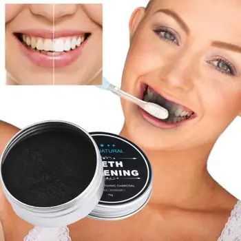 

New 15g Teeth Whitening Powder Natural Organic Activated Charcoal Bamboo Toothpaste powder 2U0605