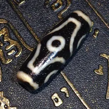 180117-1 выветривающий и стеклянный Состаренный натуральный агат 6 глаз Тибетский ДЗИ бисер мощный амулет античный коллекционный настоящий Тибетский бисер