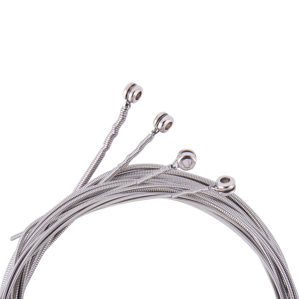 4 Pcs Bass Strings Guitar Parts Accessories Stainless Steel Silver Plated Gauge Guitar|strings bass guitar|accessories guitarguitar parts |