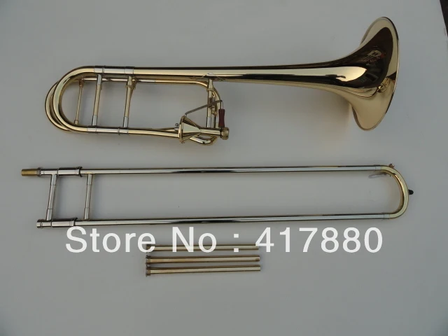 Cheap Professional Bach Bb  Tenor Trombone T 42 B Trombones the Brass Plated Surface Gold Lacquer Instruments Musicais