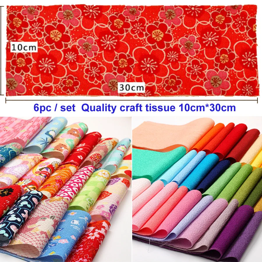

Japanese Style Tissue Fabric Tissue Patch Printed Crepe Cotton Retro Kimono Craft DIY Decoration Patchwork Tilda Cloth