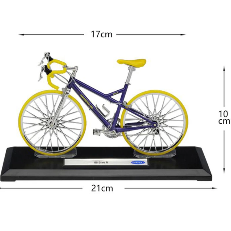 1:10 масштаб классический велосипедный велосипед дизайн крест Литой Сплав вкл/выкл велосипеды игрушки для детей Коллекция игрушек дисплей