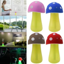 Usb led увлажнитель очиститель воздуха диффузор автомобиля гриб форма создатель тумана распылителя
