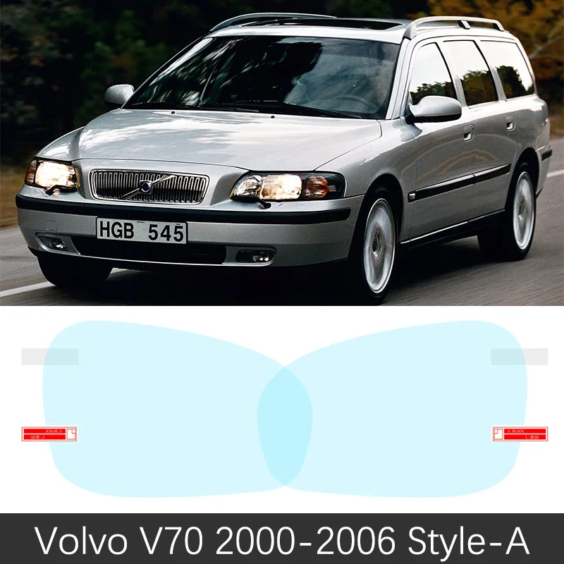 Для VOLVO V70 2000~ Полное покрытие анти-туман фильм Зеркало заднего вида анти-туман аксессуары 2001 2004 2006 2007 2008 2011 2013 - Название цвета: V70 2000-2006------A