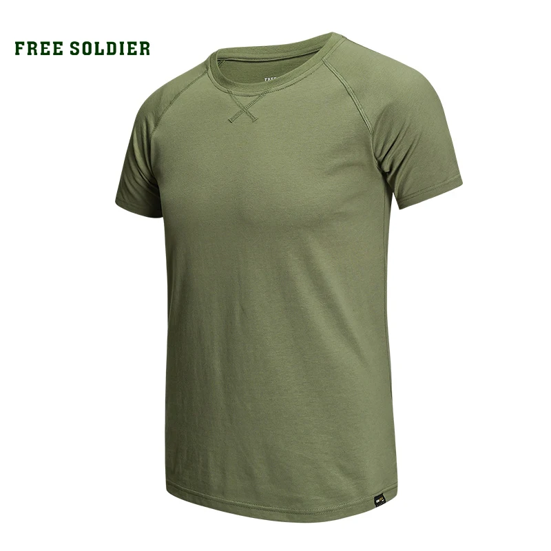 FREE SOLDIER Смельчак Тактическая футболка на воздухе мужкая быстросохнущая футболка воздухопроницаемая потоотделенная и быстросохнущая внутренняя рубашка