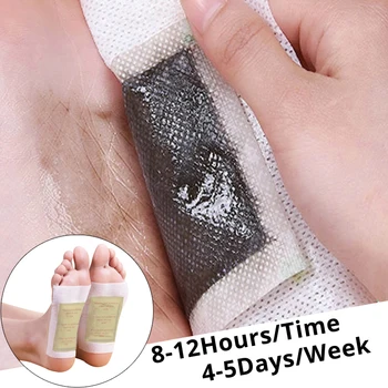 

60pcs(30pads+30Adhesives)Chinese Medicine Foot Patches Bamboo Detox Foot Patch Vinegar Foot Pads Improve Sleep Beauty Slimming