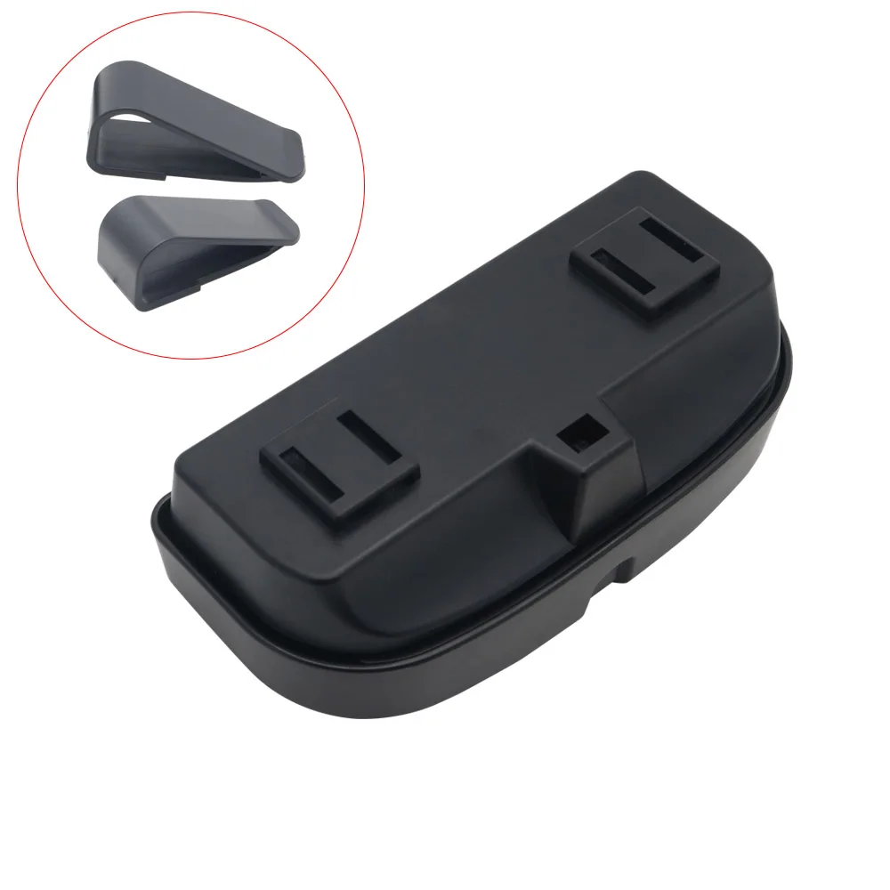 Glasses Case Organizer Box Sunglasses Holder Storage Pockets for Renault Koleos Kadjar Duster for Samsung Glasses Black (12)