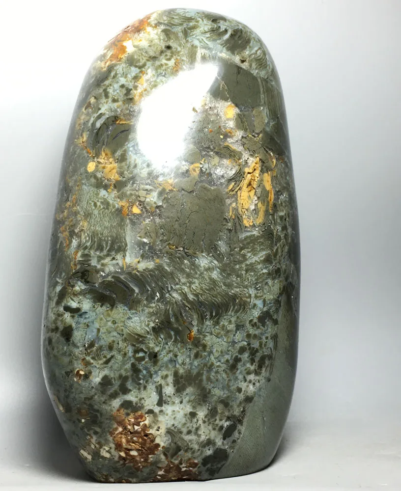 

1531G Natural Stones Ocean Jasper Round Mineral Specimen Crystal Quartz Home Desk Decorations Reiki Fengshui Collection