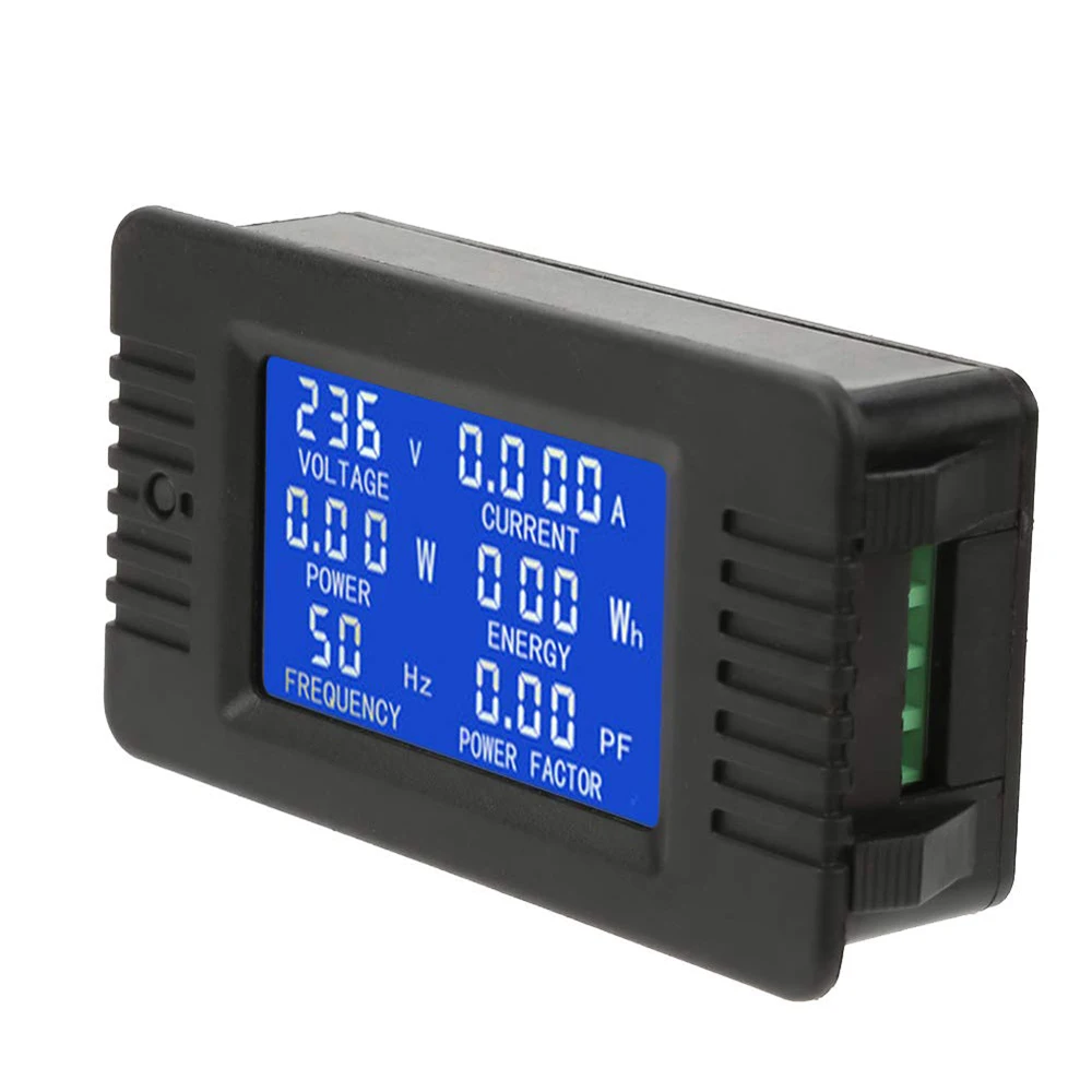 

LED Digital Voltmeter Voltage Meter Current Frequency Meter Multifunction Electrical Parameter Measurement Overload Alarm LCD