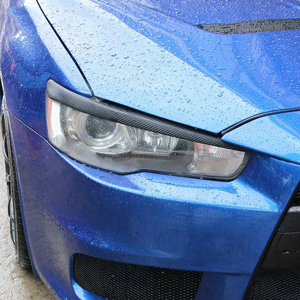 IMTFOO Автомобильные фары наклейка крышка Внешний молдинг для MITSUBISHI LANCER EVO EX 2010 2015