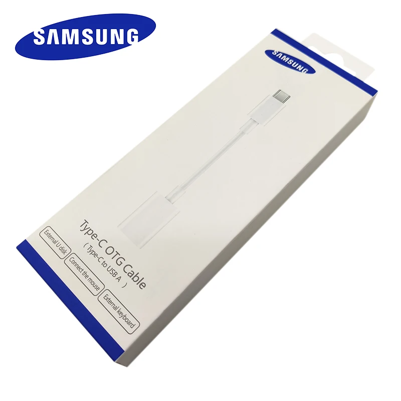 

Original Samsung USB Type C OTG Adapter Cable 12cm Type C To USB A Connector For Galaxy S10 S8 S9 Plus Note 9 8 HUAWEI Xiaomi