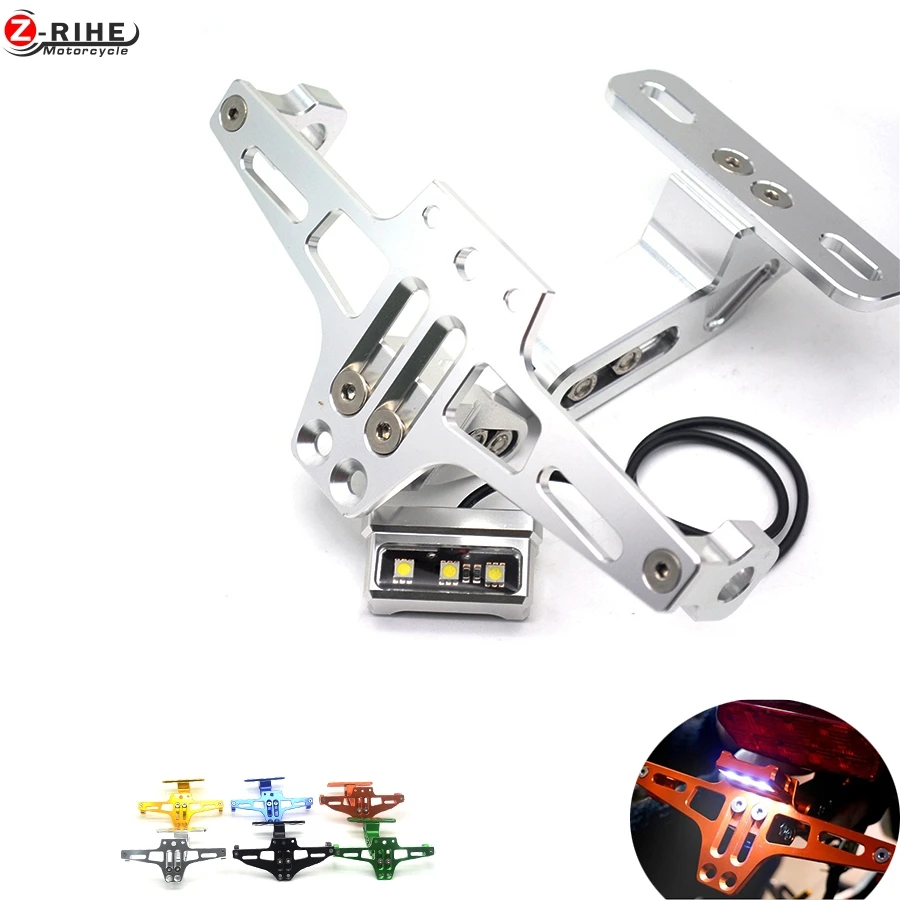 

Motorbike Adjustable Angle Aluminum License Number Plate Holder Bracket For APRILIA RS 125 RS125 RSV4 Fairing kit RSV 1000 Tuono