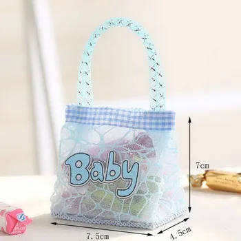 

7.5*4.5*7cm Baby Shower Favor Bag Candy Bag Gift Bags Fashion Git Bag For Party 48pcs