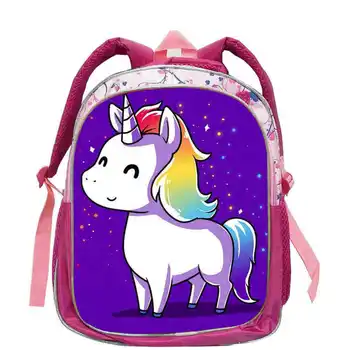 

Unicorn Children Schoolbag for Girls Pop Start 3d Colorful Printing School Bags Children Daily Backpack Mochilas Infantil Menina