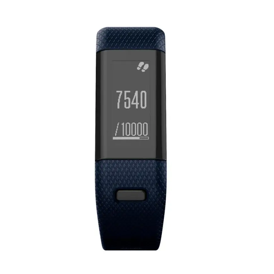 Blue Замена мягкий силиконовый браслет ремешок браслет для часы Garmin vivosmart HR - Цвет: Blue