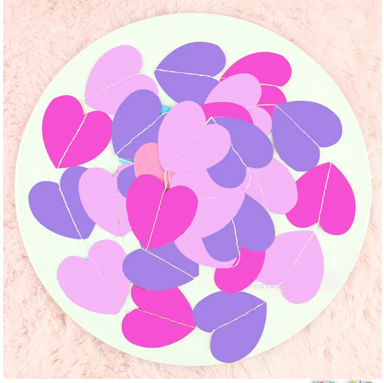 3d heart garlands 5