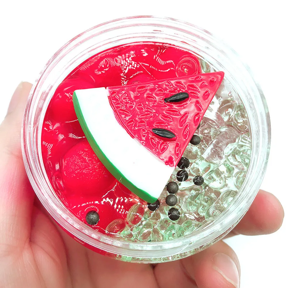 

Watermelon Mud Fluffy Floam Slime Stress Relief Toy Fruits Scented Sludge Toy New Arrival Dropshipping