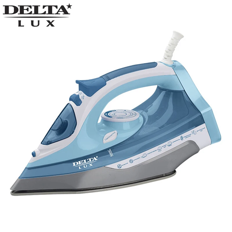 DL 712 Steam Iron 2400W Overheat protection Ceramic soleplate Dry/Steam ...