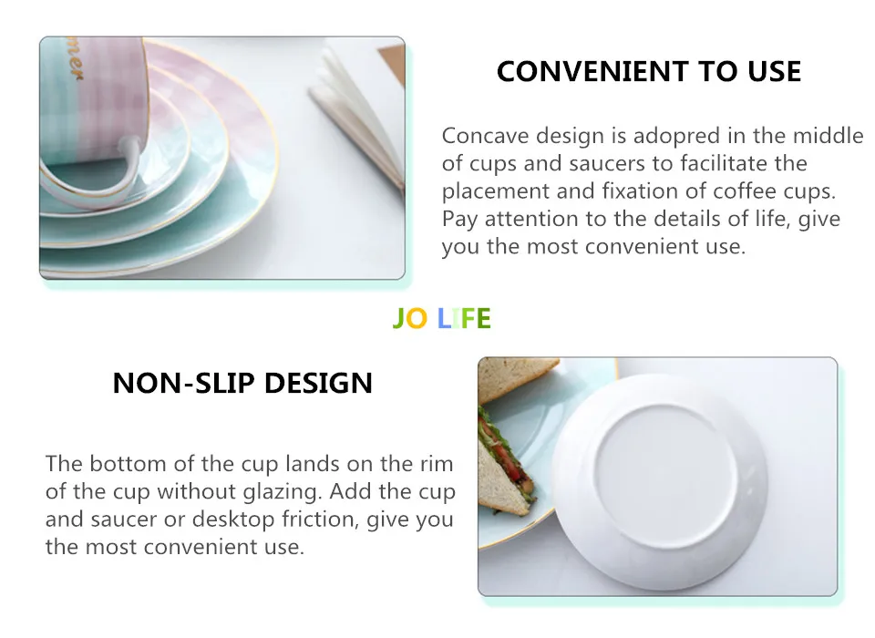 JO жизнь дома посуда тарелка для фруктов комплектующее изделие 6/8/10 дюймов Nordic креативные столовые приборы контраст Цвет Керамика пластина
