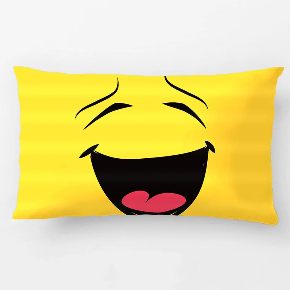 Happy Yellow Smiley Face Throw Подушка Свадебная декоративная наволочка индивидуальный подарок для автомобиля диванная подушка для сидения