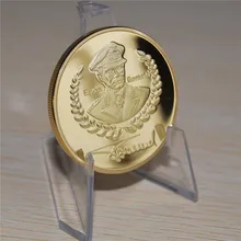24k gold plated 1oz german coin, Commander Erwin Rommel War Coin free shipping 15pcs/lot free shipping 15pcs yx8018