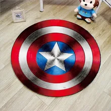 Лидер продаж, круглый ковер, Бэтмен, Супермен, с принтом, мягкие ковры, Противоскользящие коврики, Супергерой, компьютерный стул, коврик, коврик для дома, детская комната