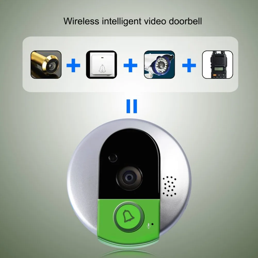 

Wireless Doorbell Camera WiFi Door Intercom Night Vision IP Video Door Phone Recorder Bell Phone For IOS For Android