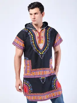 

Afriacn Unisex Mens dashiki shirt Hood 100% cotton Hoodies