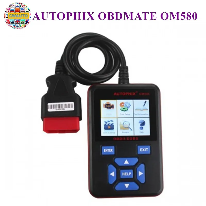 Сканер чтения кодов OBD AUTOPHIX OBDMATE OM580 OBDII|Считыватели и сканеры| |