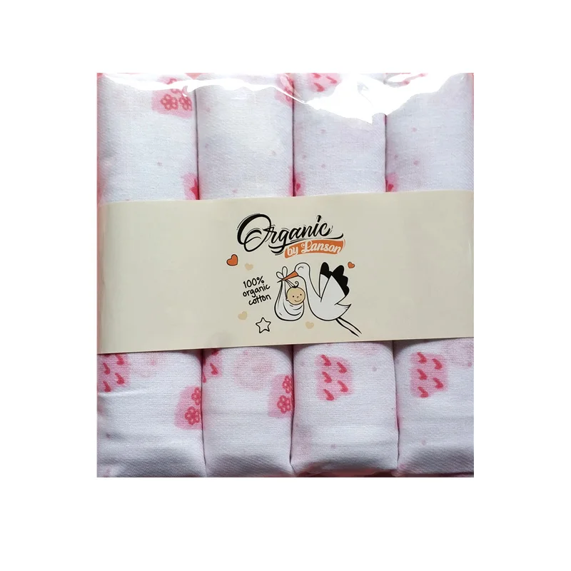 4 шт. муслиновый подгузник 80*80 см многоразовые подгузники для новорожденных Хлопковое одеяло для малышей многократное использование марлевая ткань мягкие подгузники для ванной полотенце - Цвет: White