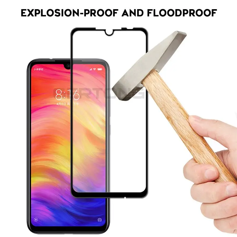 Закаленное стекло с полным покрытием для Xiaomi Redmi 4X 5 Plus 6 6A 6Pro Note 7 защита экрана Mi A1