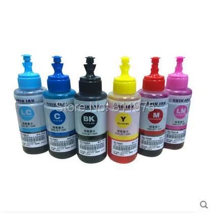 Meilleur Kit d encre de recharge Non OEM 6 couleurs à base d encre de colorant 70 ml pour cartouche d encre d impression Epson L800 L801 n° T6731 2 3 4 5 6