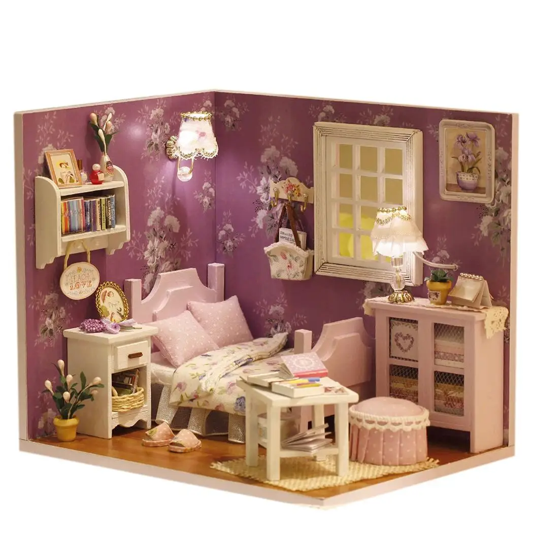 

Sweet Miniature DIY 3D Sunshine House 7-14 years Wooden Toys Unisex Children's Yes About 6-15 Hour Toys