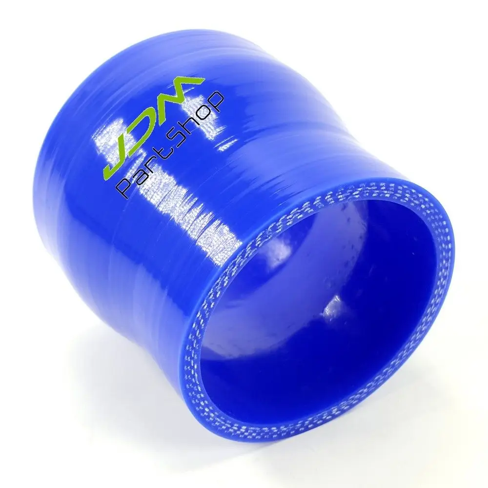 Blue Air Intake Universal Straight Silicone Hose Reducer 76mm To 89mm