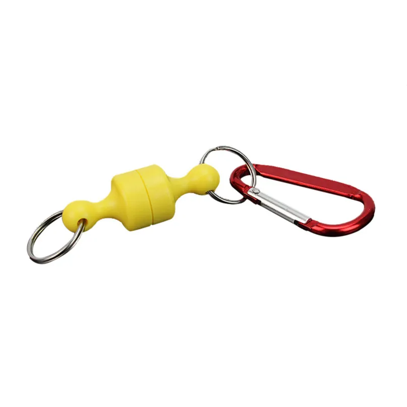 Climbing Holder Carabiner Flying Fish Solid Magnetic Buckle Landing Net Release Holder Carabiner Tackle stainless steel #3j25 (4)