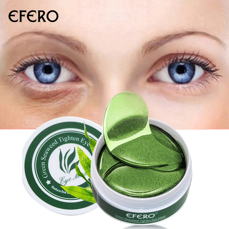 

EFERO 60pcs Collagen Eye Mask Gel Eye Patches for Eye Care Sheet Masks Anti Wrinkle Dark Circles Remover Face Care Mask TSLM2