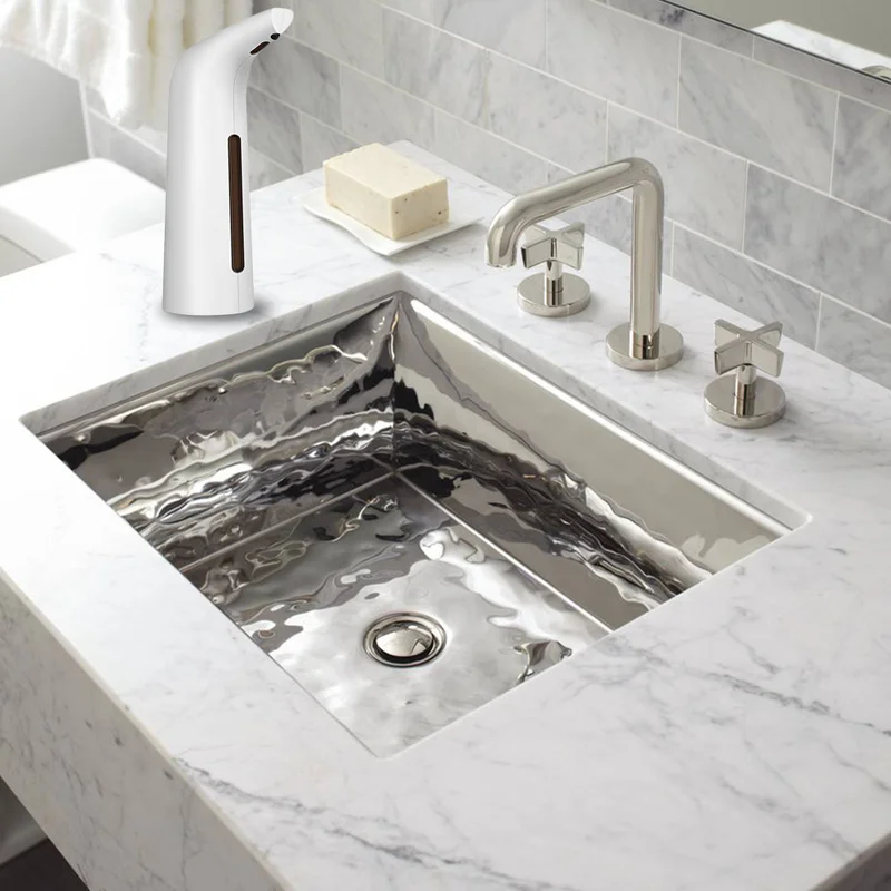 

Automatic Soap Dispenser Pump Infrared Sensing Stainless Steel Liquid Soap Holder Shampoo Dispenser Bathroom Liquid Foam Pump