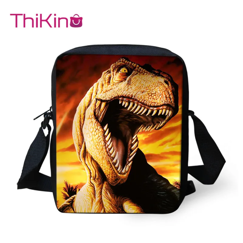 

Thikin Jurassic World Shoulder Messenger Bag Cool Summer Crossbody Phone Bag for Boys Phone Bag Shopping Bags Mochila Infantil