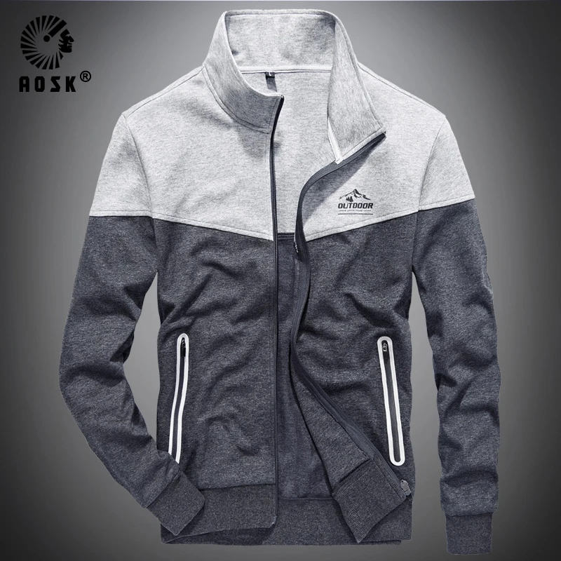 

Men's Sweatshirts Sports Casual Zipper Jacket Fashion Trends Long Sleeve Paneled Sweatshirt Men's