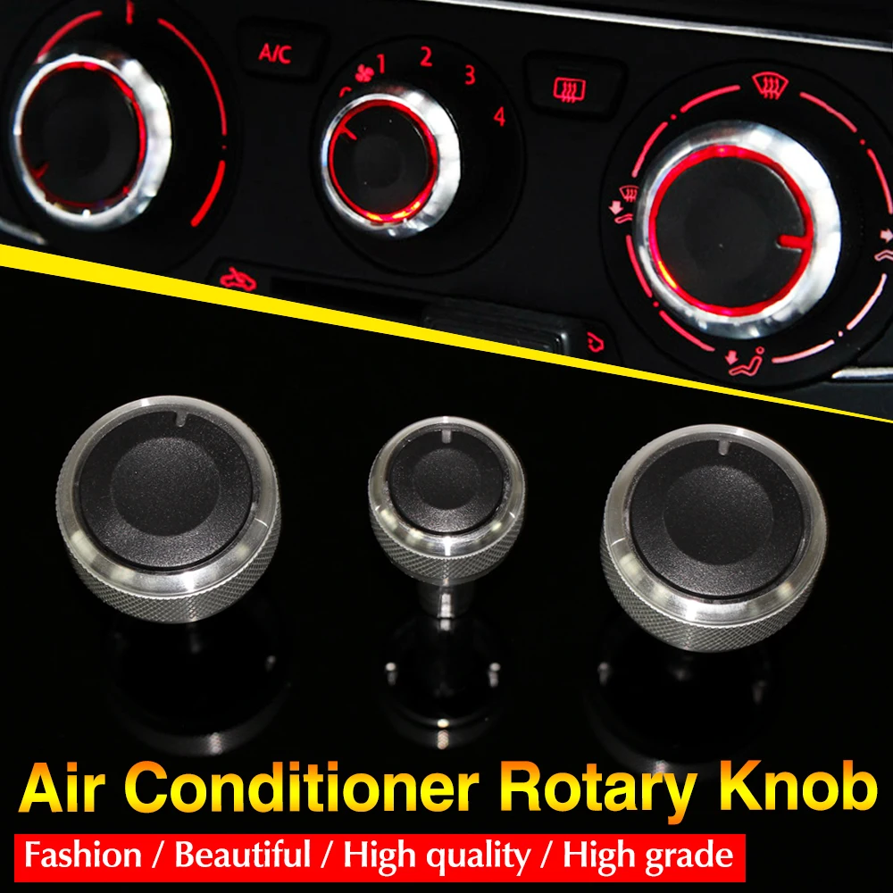 Aluminum Alloy Air Conditioning Knob AC Knob Heat Control Button for