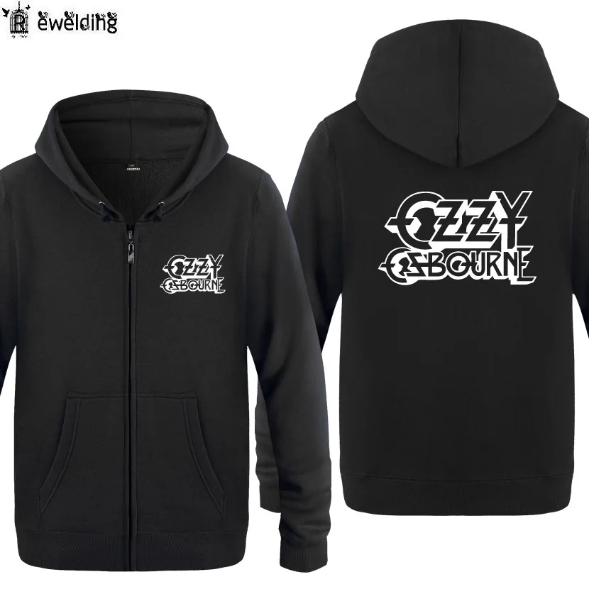 

Zipper Hoodies Men Music Rock Ozzy Letter Mens Hoodie Hip Hop Fleece Long Sleeve Man's Jacket Sweatshirt Skate Tracksuit Coat