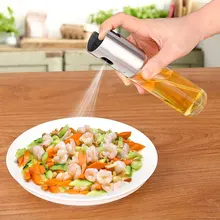 Стеклянная бутылка дл масла из нержавеющей стали бутылка масла горшки оливкового насоса спрей бутылка масла опрыскиватель масленка барбекю для приготовления барбекю инструмент может горшок