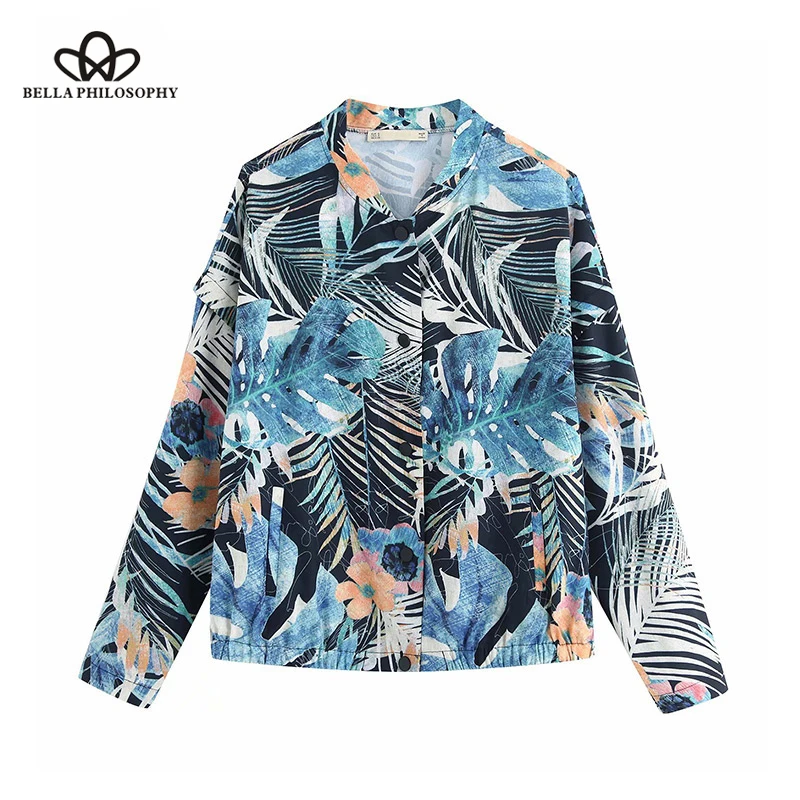 Floral Print Loose Jacket Coat Women 2019 Fashion Long Sleeve Buttons Streetwear Outerwear Casual Casaco Femme Wonder Store