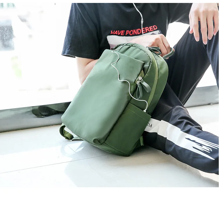 Waterproof Travel Luggage Backpack Daily Leisure Nylon Knapsack Suitcase Korean Edition Clothes Bag Stationery Bag 2019 New (13)